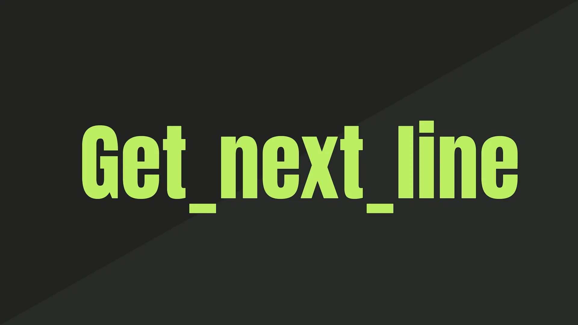 Get_next_line presentation