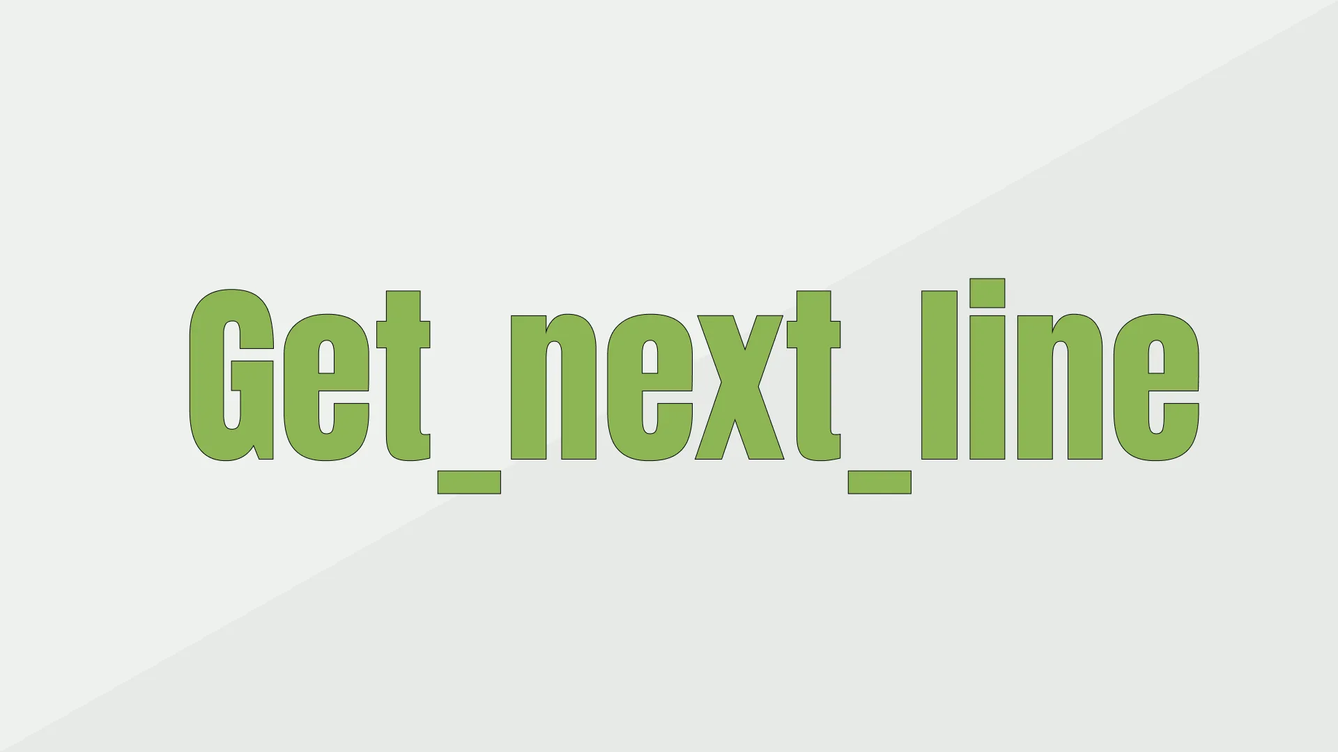 Get_next_line presentation